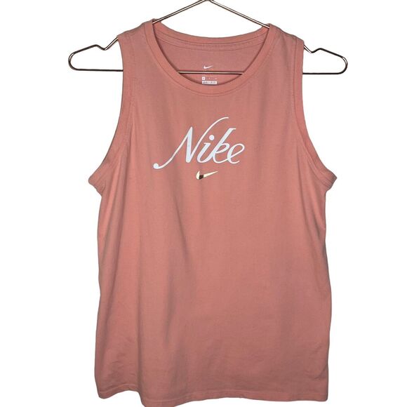 NIKE Light Pink Dri-FIT The NIKE TEE Sleeveless T-Shirt ~ Women's Small - Picture 1 of 3